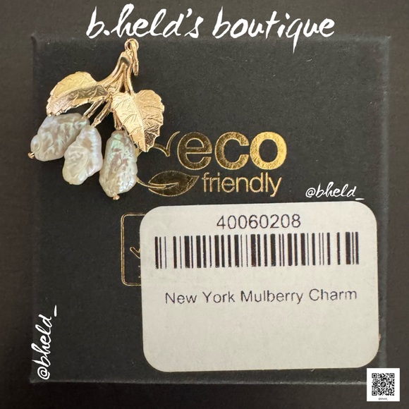 💫SOLD💫 Catbird x Vito’s Gems New York Mulberry Charm Solid 14K Gold 3RicePearls - Picture 4 of 17